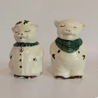 Vtg Shawnee Pottery Pig Salt And Pepper Shakers Winnie Smiley Pig
