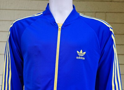 SWEDEN 2008 EURO ADIDAS DOUBLE SIDED REVERSIBLE TRACK TOP JACKET L