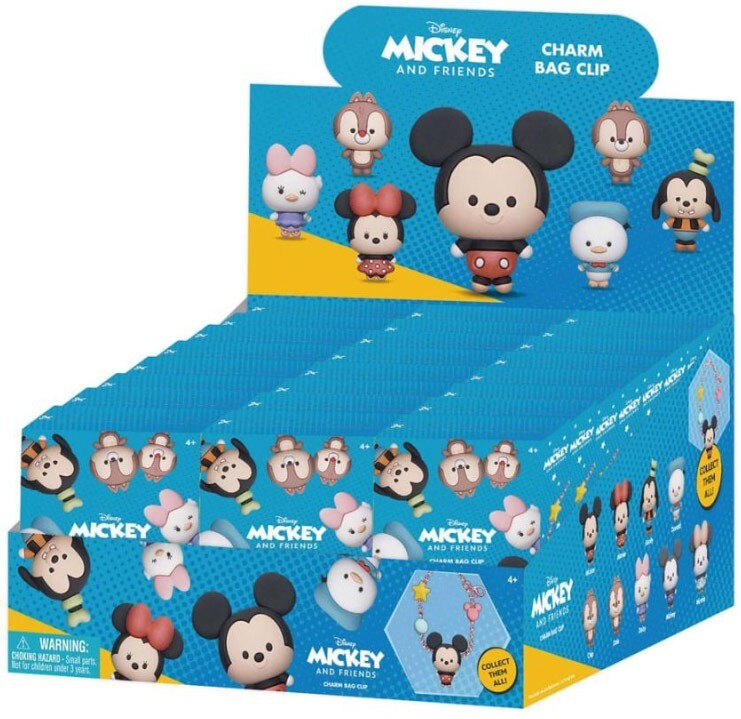 Mickey Friends Series Charm Bag Clip Minis Blind Box [24 Packs