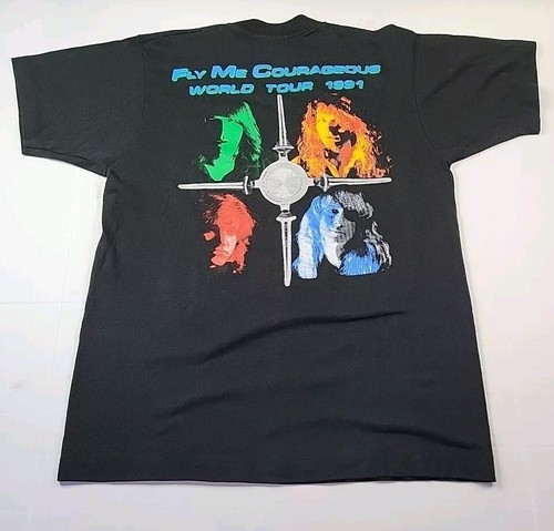 T-shirt vintage Drivin N' Cryin Fly Me Courageous World Tour 1991, XL, punto singolo - Foto 15 di 20