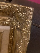 GORGEOUS Ornate Gold Gilt Victorian Picture Frame Portrait Cedar Wood / Gesso