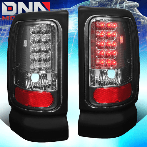CLEAR LENS SMOKED LED TAIL BRAKE LIGHT/LAMP FOR 94-02 DODGE RAM 1500/2500/3500 - Picture 1 of 8