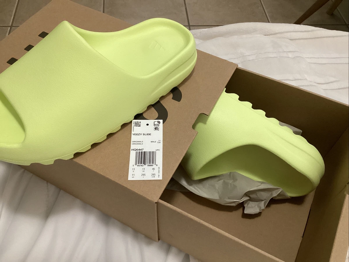 Size 11 - adidas Yeezy Slide Glow Green | eBay