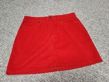 Gap Womens Skirt 15 inch Corduroy roy Red Skirt Size 8/29 tag--30x15