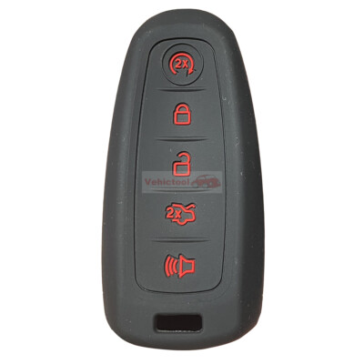 2016 Ford Fusion Key Fob Cover Silicone Skin Case Cover For Ford Explorer/Edge Smart Key Fob - 5 Button, Protective Cover Ford Edge Key Fob Cover