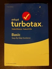 Intuit Turbotax Basic 2016 Federal Returns Federal E-File New. Free Shipping 