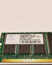 NANYA NT256D64S88B1G-5T MEMORY 256MB DDR 333mhz CL2.5 PC2700U