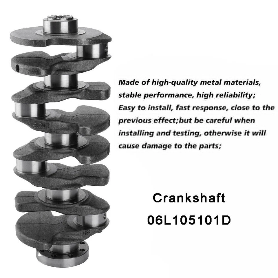 Crankshaft / Piston & Rings /ConRod / Bearings Kit For 15-22 TSI Audi A4 A6 2.0L - Image 3 of 4