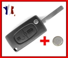 Key Flip Cover for Peugeot 107 207 307 308 Sw 407 807 Partner Expert CE0536