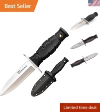 Compact Mini Leatherneck Knife - 3.5" Spear Point Blade with Secure-Ex Sheath