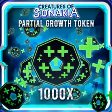 x1000 Partial Growth Tokens | Creatures Of Sonaria | COS | Roblox | Fast & Cheap