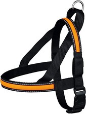 bulk job lot 5 x Flash Dog Harness orange Black Medium 50-65cm Night time walk