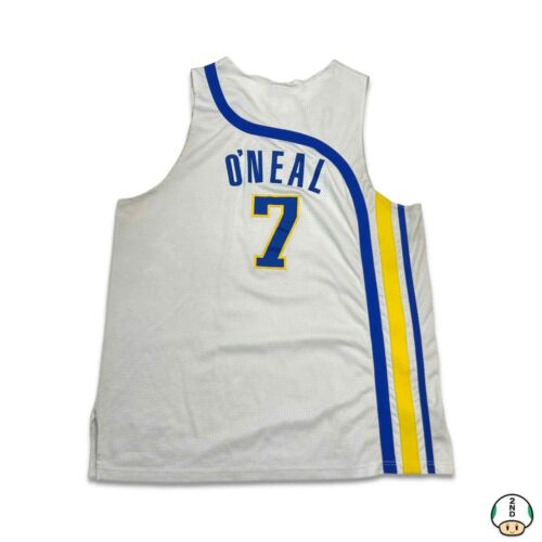 VTG Reebok Jermaine O'Neal Indiana Pacers Throwback NBA Jersey - Mens 3XL White - Picture 1 of 6