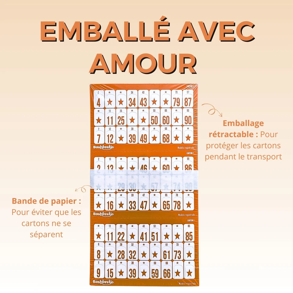 504 Carton Loto Troquelés - Cartons Loto pour Le Jeu de Loto Carte Loto Réuti... - Photo 4/4