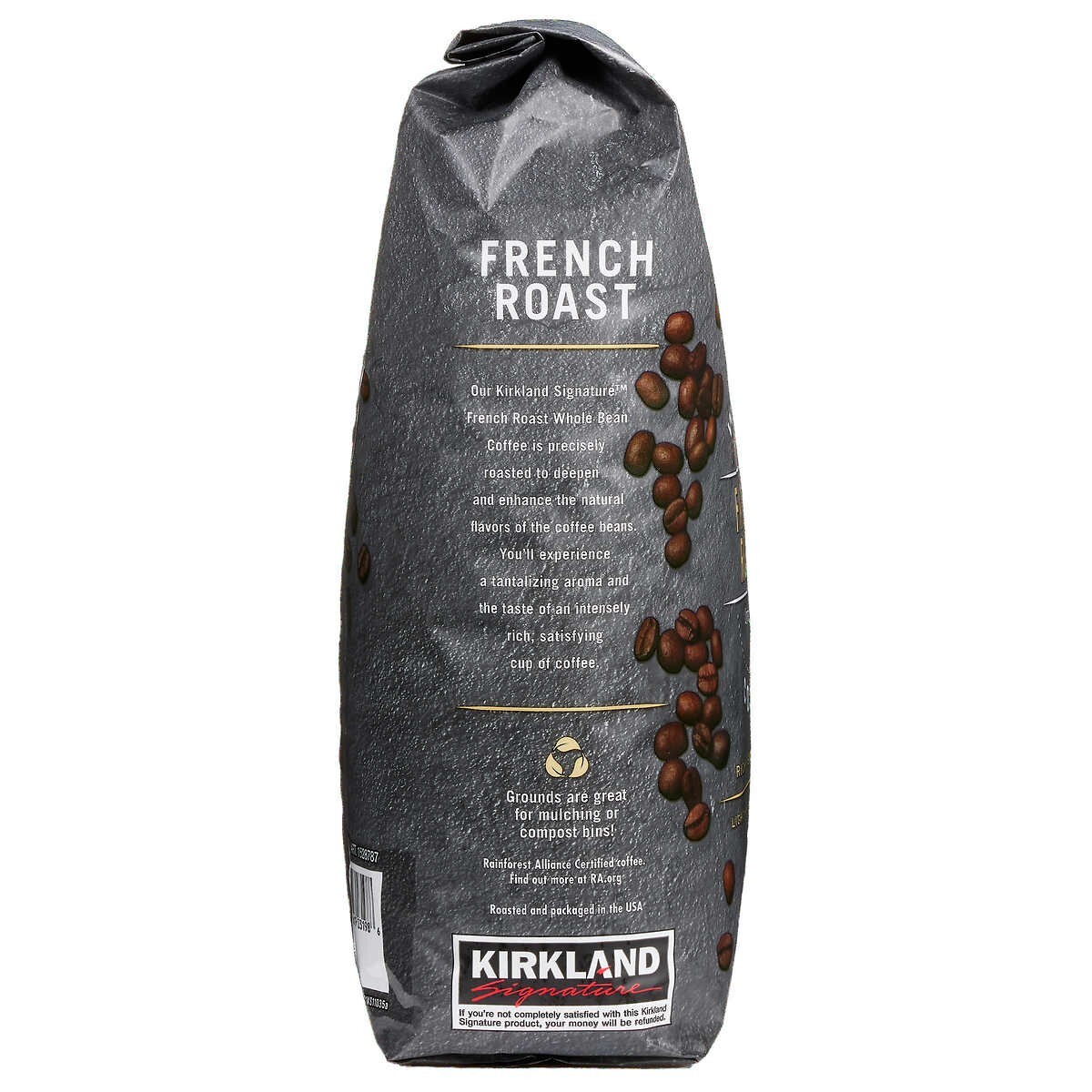 Kirkland Signature Whole Bean Coffee, Dark, Rich, Smooth, French Roast