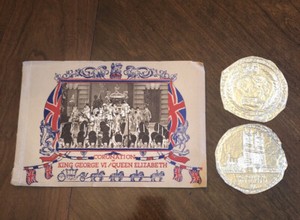 The Coronation King George VI & Queen Elizabeth Booklet & 2 Nestle Wrappers 1937