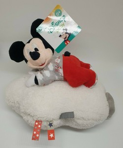 15 Peluche Doudou Mickey Rouge Gris Blanc Nuage Disney Musique Musical Neuf Ebay