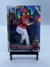 2022 Bowman Chrome Braylin Minier Lava Refractor Prospect #258/399 Reds 1st Holo