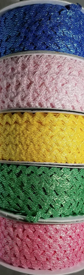 3/8" Iridescent Ric Rac Zig Zag Trim - 18 Yards - Many Colors! - Image 2 of 2