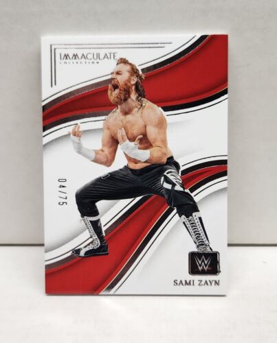 SAMI ZAYN 2023 Immaculate WWE #10 ~ #'d /75