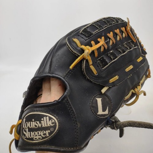Louisville Slugger L1350 13.5 Inch Dynasty Baseball Glove Mitt Black RHT  - Picture 2 of 8