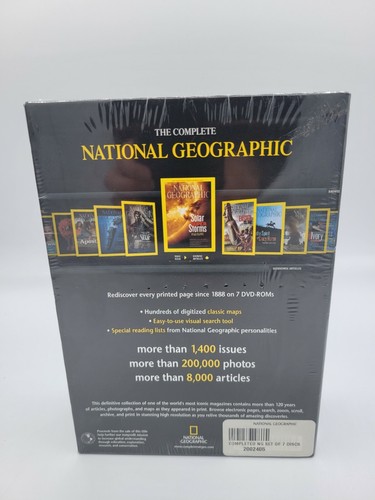 The Complete National Geographic (7 DVD-ROM Win Mac) Every Issue Since 1888 NEW - Picture 2 of 6