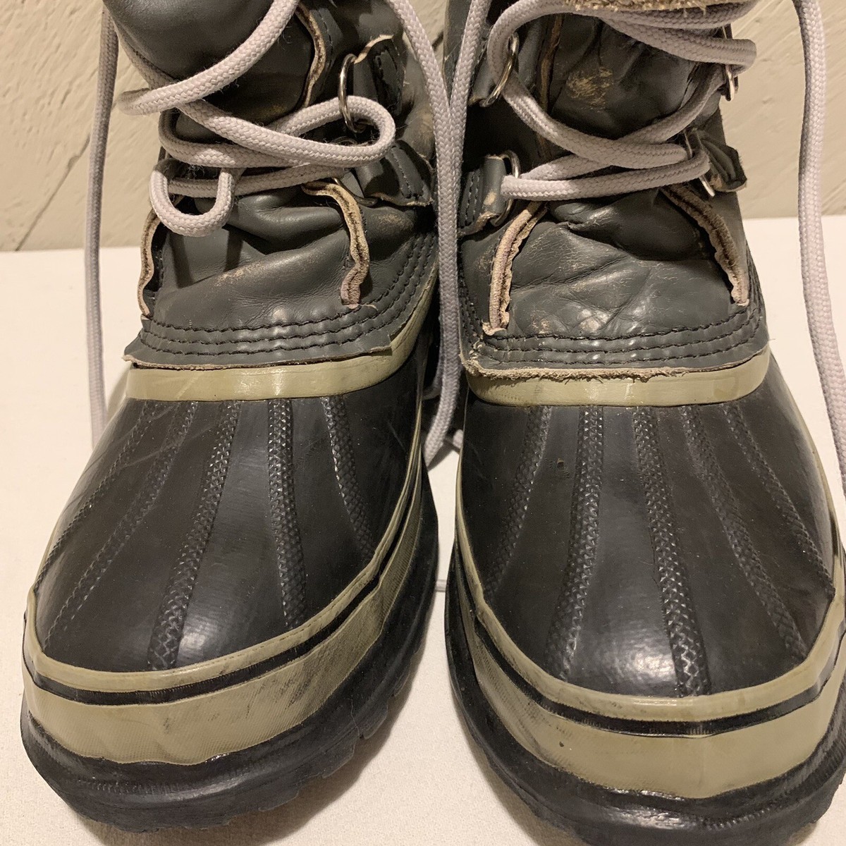 Sorel Kaufman Caribou Gray Men 6 Winter Boots Wool Liners Canada Women 7.5 Murdoch main image 3