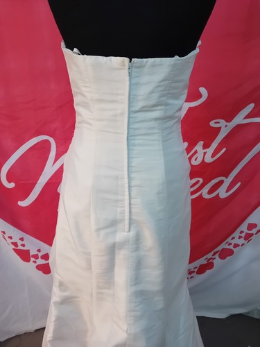 BNWT Wedding Dress size 12 white taffeta Romantica, check measurements T - Picture 3 of 5