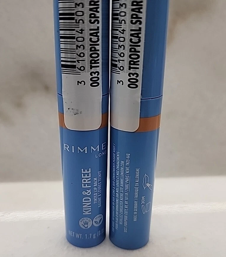 2 Rimmel Kind & Free Tinted Lip Balm, 003 Tropical Spark. - Imagem 3 de 3