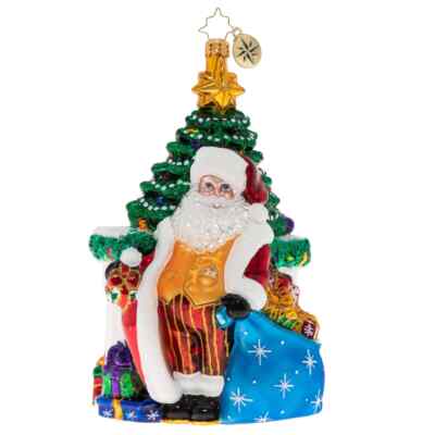 Radko The Big Day's Arrived 7'' Santa Ornament 1020350 Rare