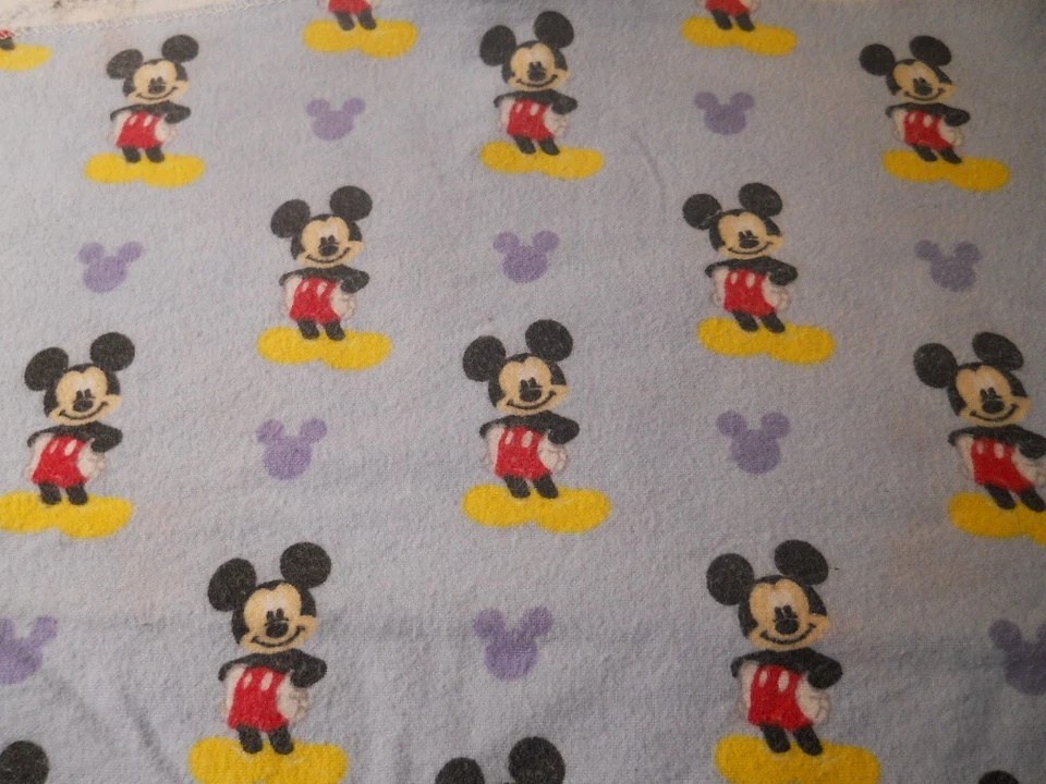 Disney Baby Mickey Mouse receiving blanket & security blanket Lot of 2      AAU - Image 3 of 4