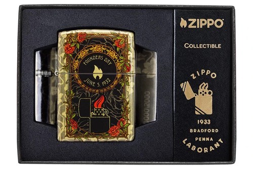 Zippo Petrol Lighter Founders Day 2025 Windproof Smokers Gift