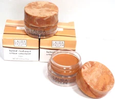 2 pk LAURA GELLER Baked Radiance Cream Concealer 0.21 oz TAN NEW IN BOX