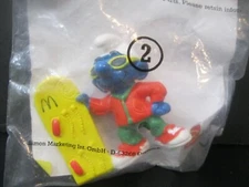 Surfboard/Wakeboard Smurf  PVC    NIP Peyo/McDonald's Germany 1997