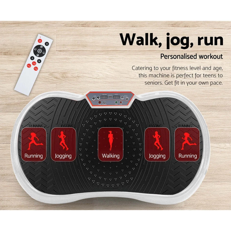 NNEDSZ Vibration Machine Plate Platform Body Shaper Home Gym Fitness White - Image 4 of 4