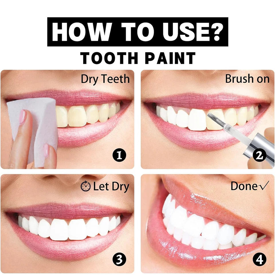 6 Colors Teeth Paint Halloween Cosplay Party Halloween Makeup White Tooth Paint - Image 2 of 4