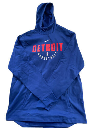 Nike Detroit Pistons Blue Authentic Showtime Therma Flex Full-Zip Hoodie | eBay