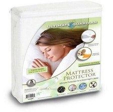 Hypoallergenic Waterproof Terry Topper Mattress Cover/Protector Encasement NoBug