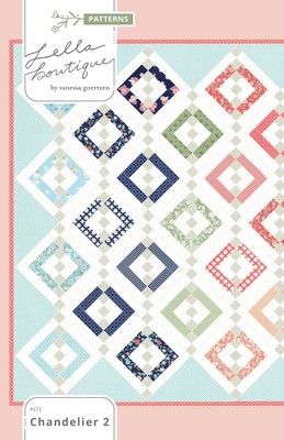 Quilt Pattern Chandelier 2 Lella Layer Cake Or Jelly Roll Friendly Garden Variet 89902767761 Ebay