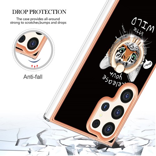 For Samsung Galaxy S25 S24 S23 S22 S21 S20 FE Shockproof Ring Holder Phone Case - 第 23/54 張圖片