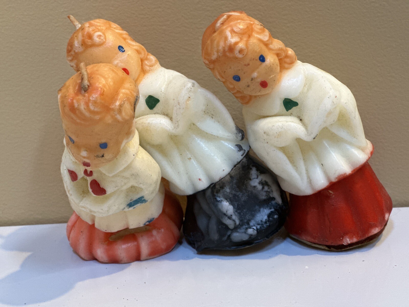 Lot of 3 Vintage 5 Inch GURLEY Candles Co. 2 Choir Girls, One Boy eBay