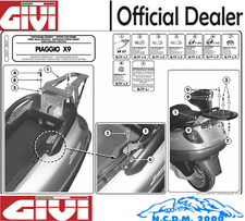 Rear GIVI MONOLOCK Mounting Piaggio X9 200-250-500 Evolution 2006 2007 2008