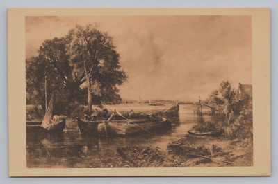 Postcard CA Huntington Art Gallery Painting View of the Stour Constable J482