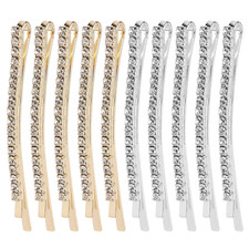 20 Pieces Rhinestone Bobby Pins Crystal Hair Clips Gold and Silver Diamond Hair