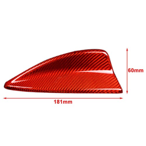 Red Carbon Fiber Shark Fin Antenna Cover for BMW 1 3 Series E82 E46 E90 E92 M3 - Picture 5 of 5