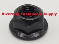 (5) 7/16-20 All Metal Fine Thread Flange Lock Nuts 7/16x20 LockNuts Grade 8