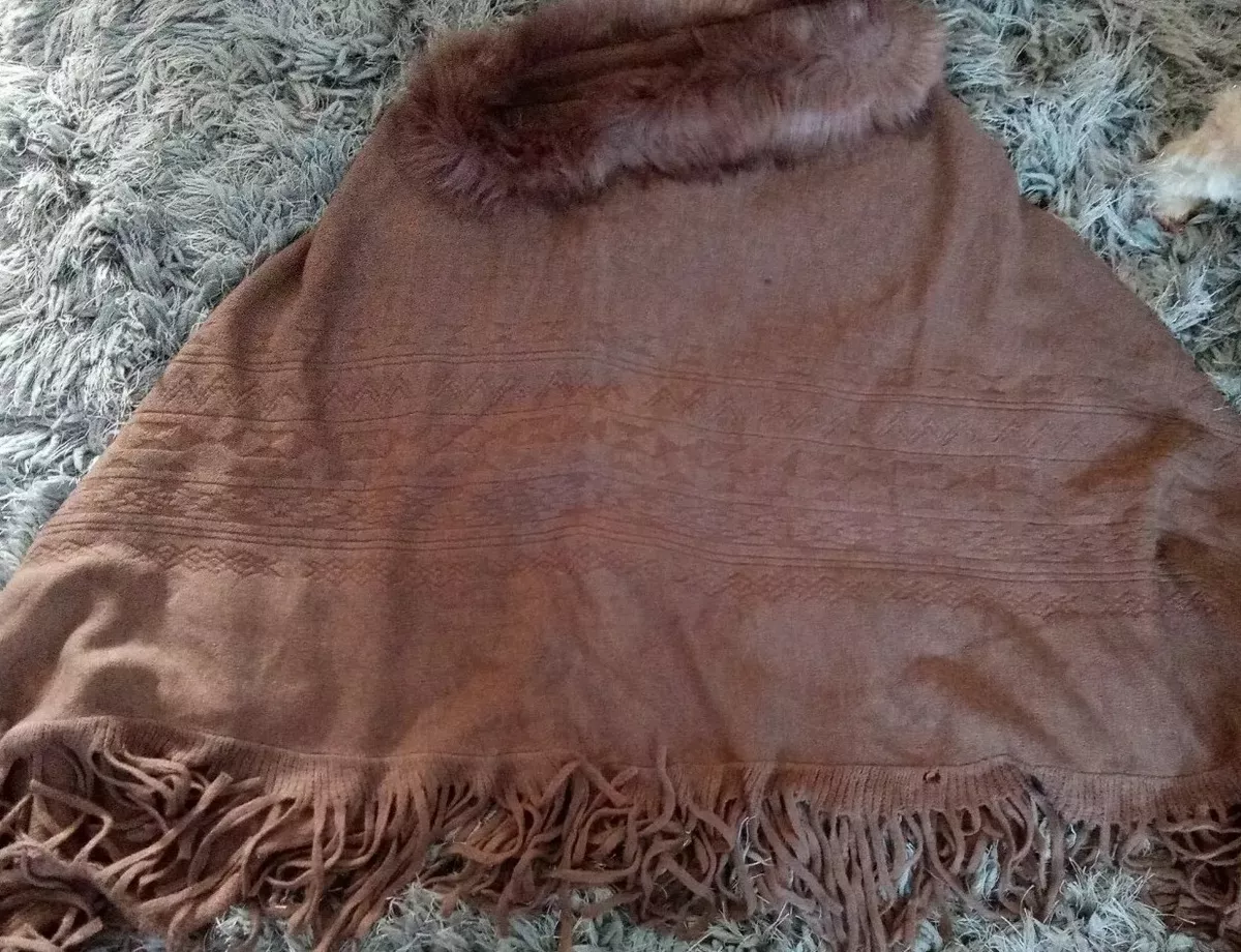 Mink poncho sale