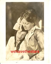 Vintage Joan Crawford AT AGE 10 WITH MOTHER '30s MGM Publicity Portrait