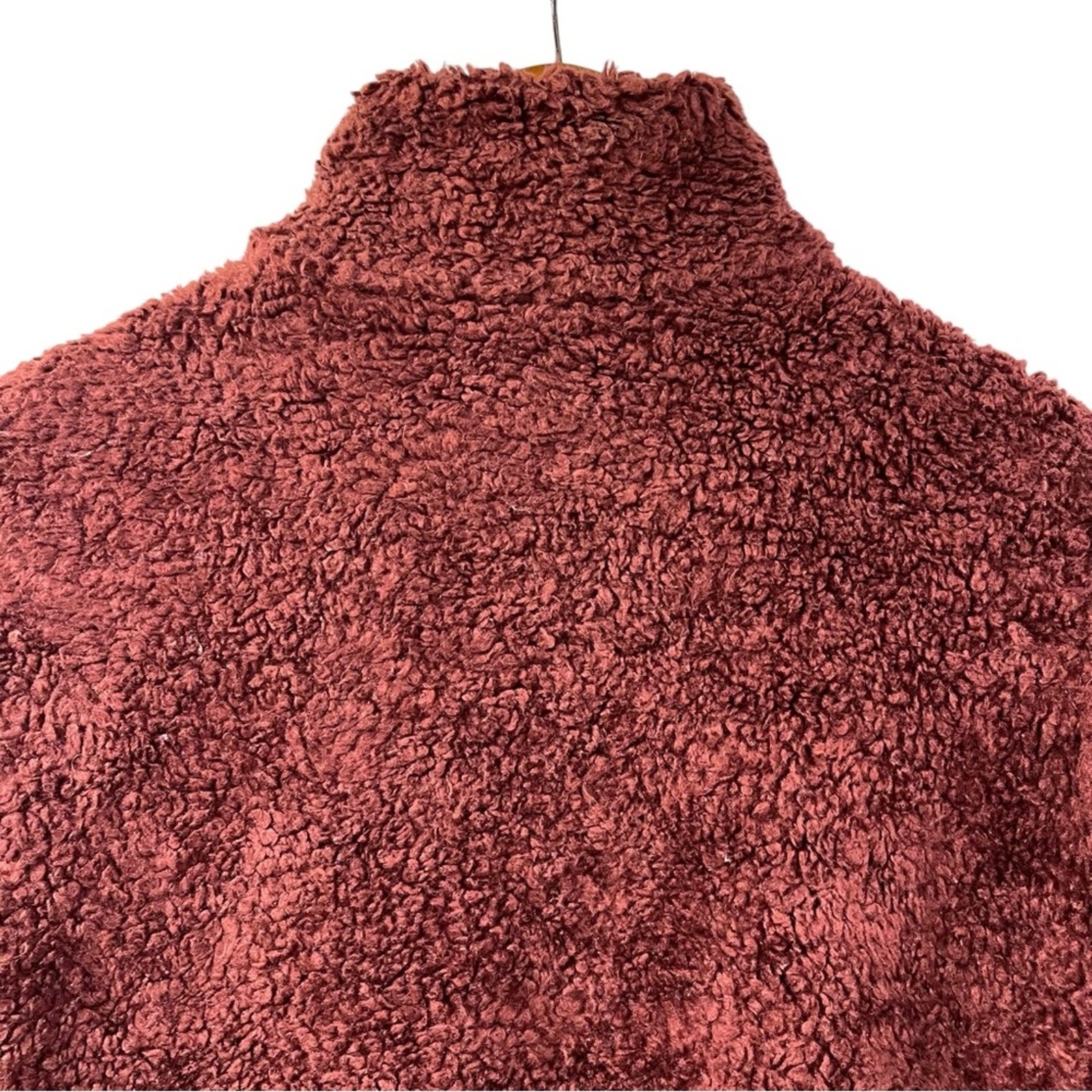 Pendleton Full Zip Jacket Furry Plush Medium Plai… - image 9