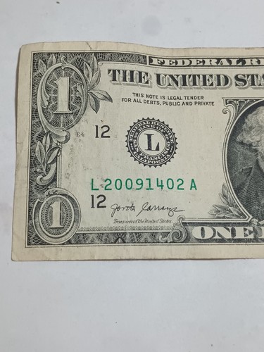 2017 $1 L SAN FRANCISCO BEP VALITINES DAY BIRTHDAY NOTE FEB 14 2009 (L20091402A) - Picture 4 of 8